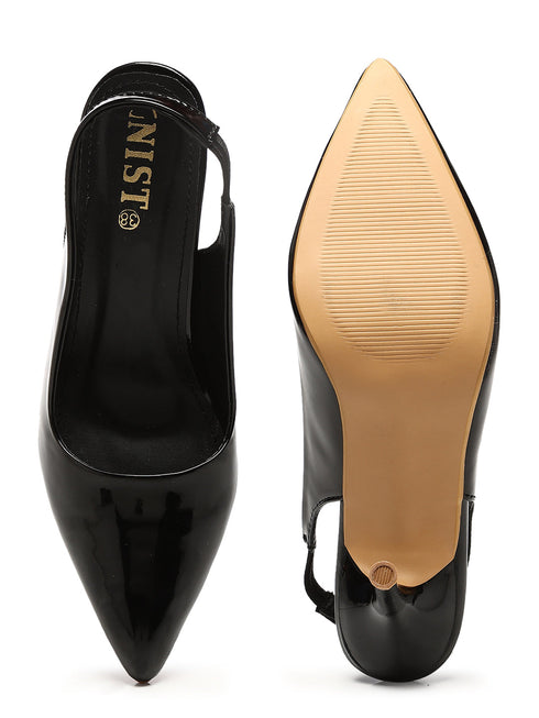 GNIST Pointed Pumps Black Stiletto Heels